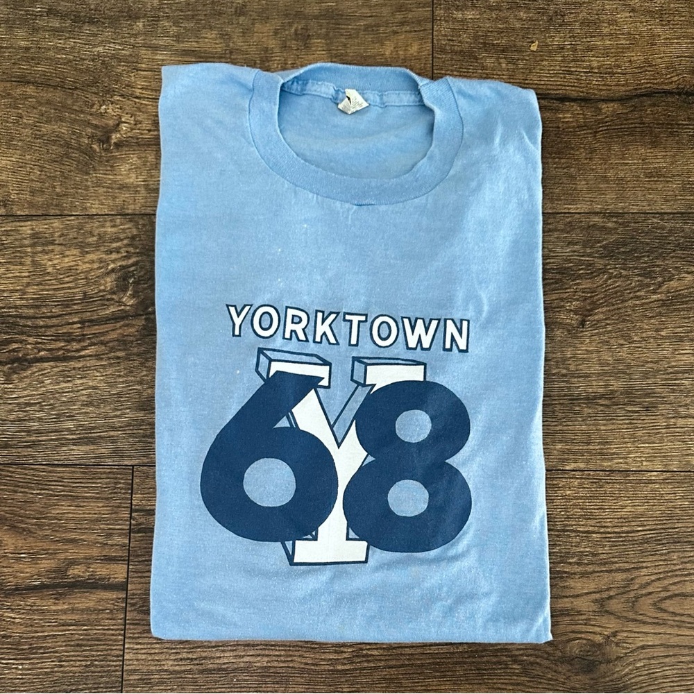 Vintage 80s YorkTown Paper Thin Sheer T-shirt XL